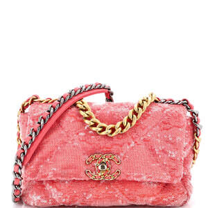 Chanel Medium 19 Flap Bag Quilted Sequins